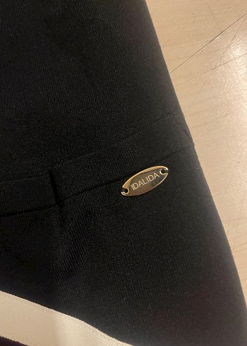 Miss Dalida Şerit Detaylı Siyah Uzun Hırka (40 Beden ) - Görsel 4