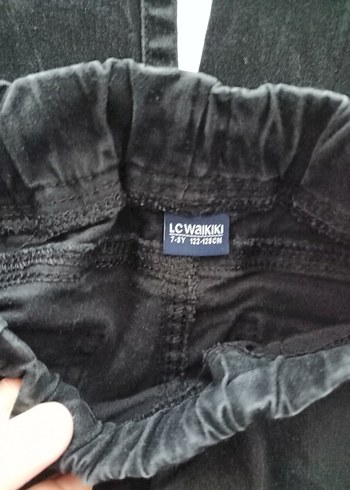 6 Yaş Beden Erkek Çocuk Siyah Rahat Kesim Kot Pantolon