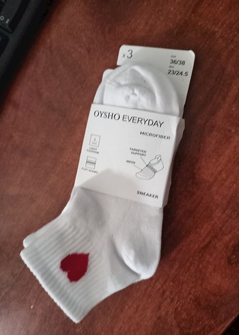 kadın Beyaz Baskılı Microfiber Çorap 3'lü