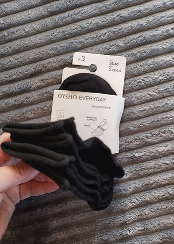 Kadın Siyah üçlü çoraplar - Görsel 4