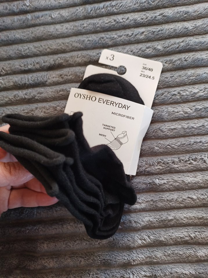 Kadın Siyah üçlü çoraplar - Görsel 3