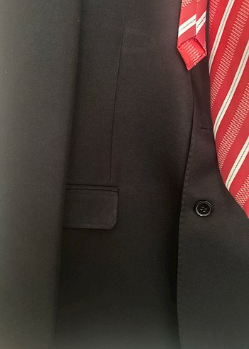 Klasik Kesim Erkek Siyah Takım Elbise - Görsel 4