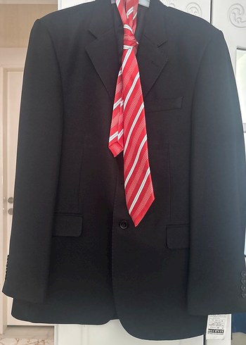 Klasik Kesim Erkek Siyah Takım Elbise - Görsel 2