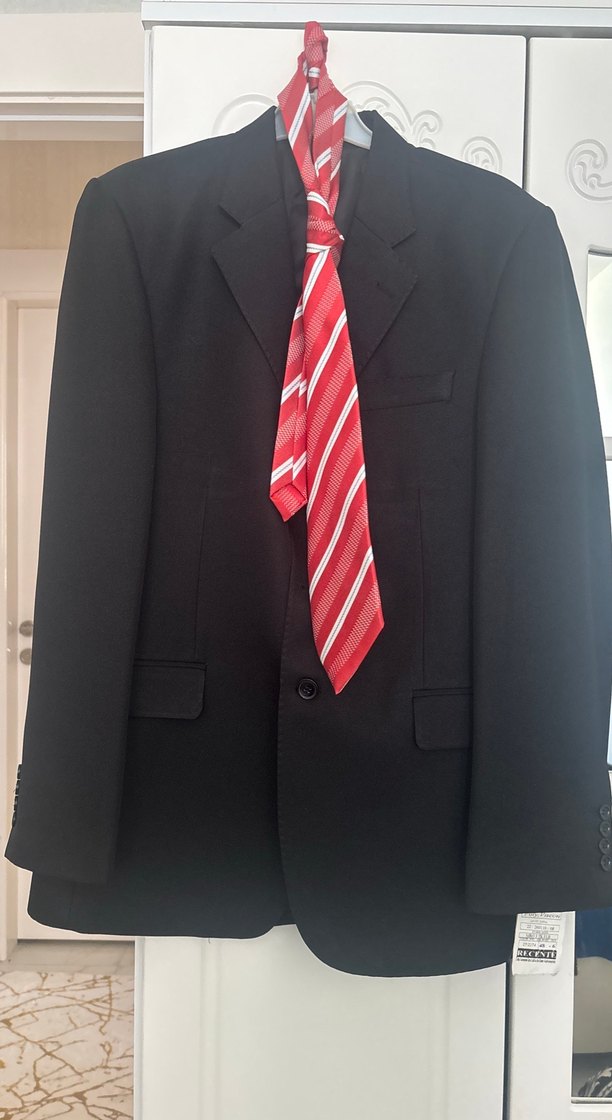 Klasik Kesim Erkek Siyah Takım Elbise - Görsel 2