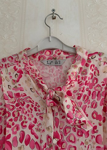 Pembe Bağlamalı Uzun Bohem Elbise - Görsel 2