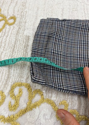 Gri Ekose Desenli pantolon - Görsel 6