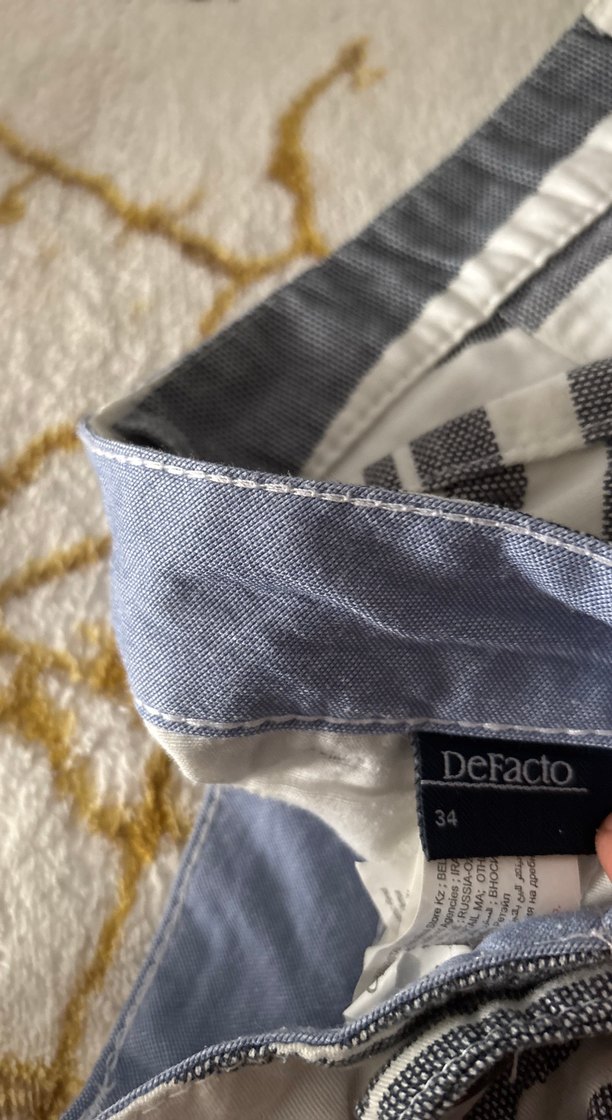 Gri Çizgili Erkek Şort - Görsel 5