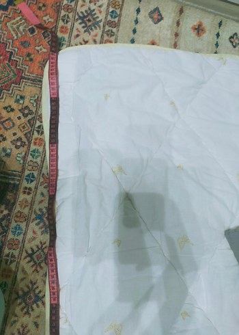 Gri Yastık ve Beyaz Çocuk elyaf yorgan - Görsel 7