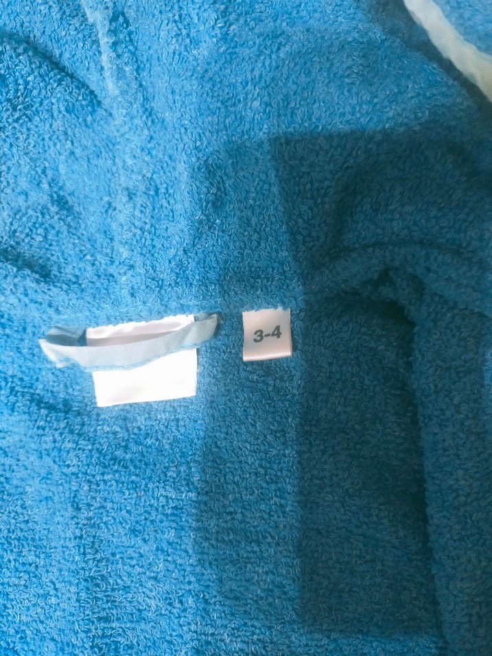 Kapüşonlu Mavi Erkek Bornoz - Görsel 5