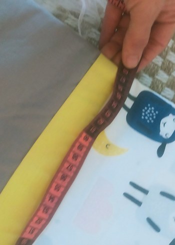 Pamuklu Gri Baskılı Bebek Uyku Seti - Görsel 3