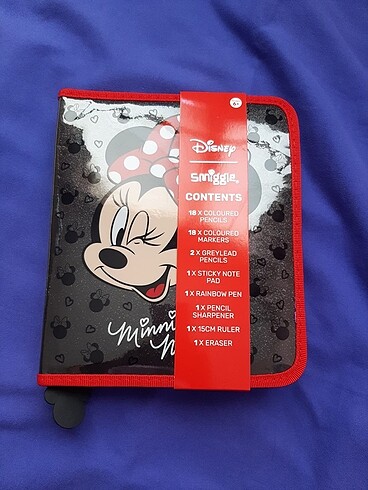 smiggle orijinal etiketli özel üretim minnie kalem kutusu