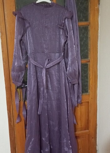 Birgül Bektaş tesettür abiye elbise - Görsel 5