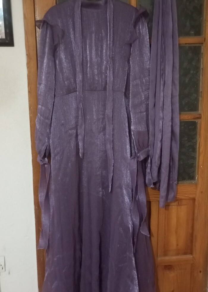 Birgül Bektaş tesettür abiye elbise - Görsel 2