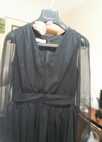 Siyah abiye elbise - Görsel 4