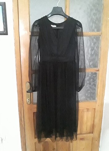 Siyah abiye elbise - Görsel 7