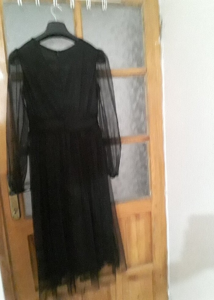 Siyah abiye elbise - Görsel 2