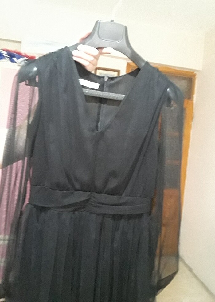 Siyah abiye elbise - Görsel 3