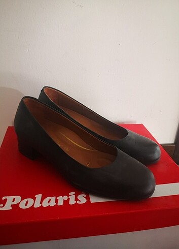 Polaris Polaris Topuklu deri ayakkabı 
