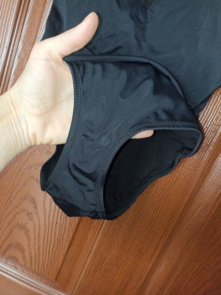 Dantelli Siyah Gotik Kadın Mayo - Görsel 3