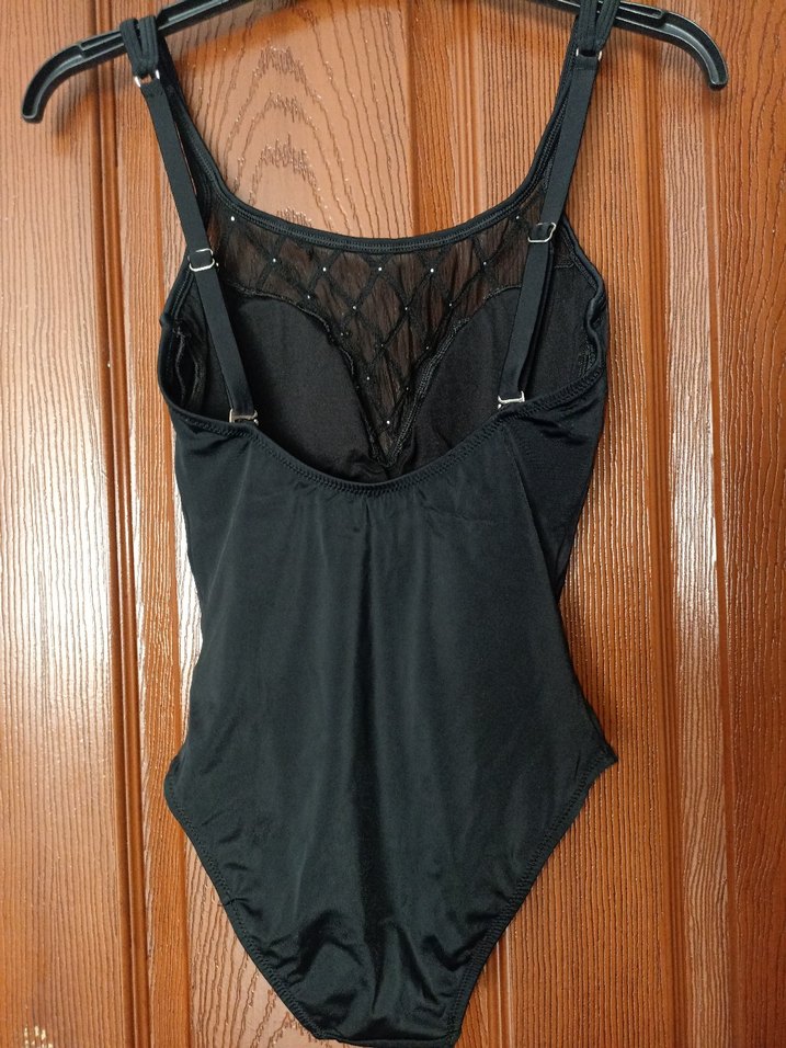 Dantelli Siyah Gotik Kadın Mayo - Görsel 5