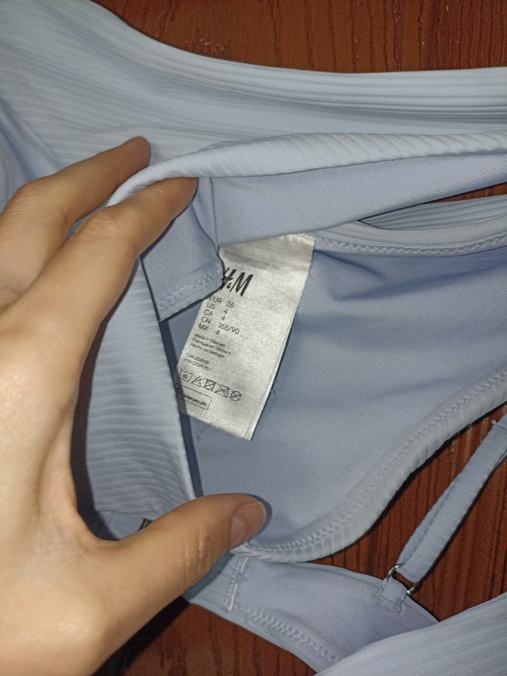 Açık mavi Piliseli Bikini - Görsel 2