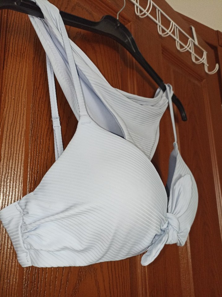 Açık mavi Piliseli Bikini - Görsel 5