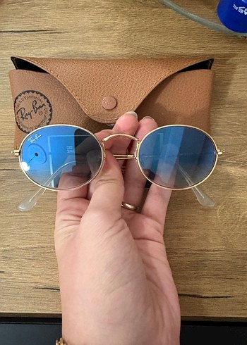 Ray-Ban Vintage Mavi Gözlük Parlak Camlı - Görsel 4