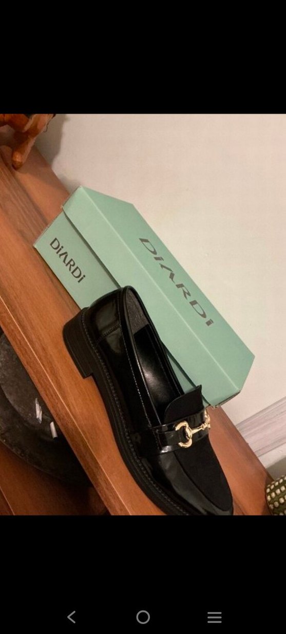 Siyah Süet Tokalı Klasik Topuklu Kadın Loafer - Görsel 4