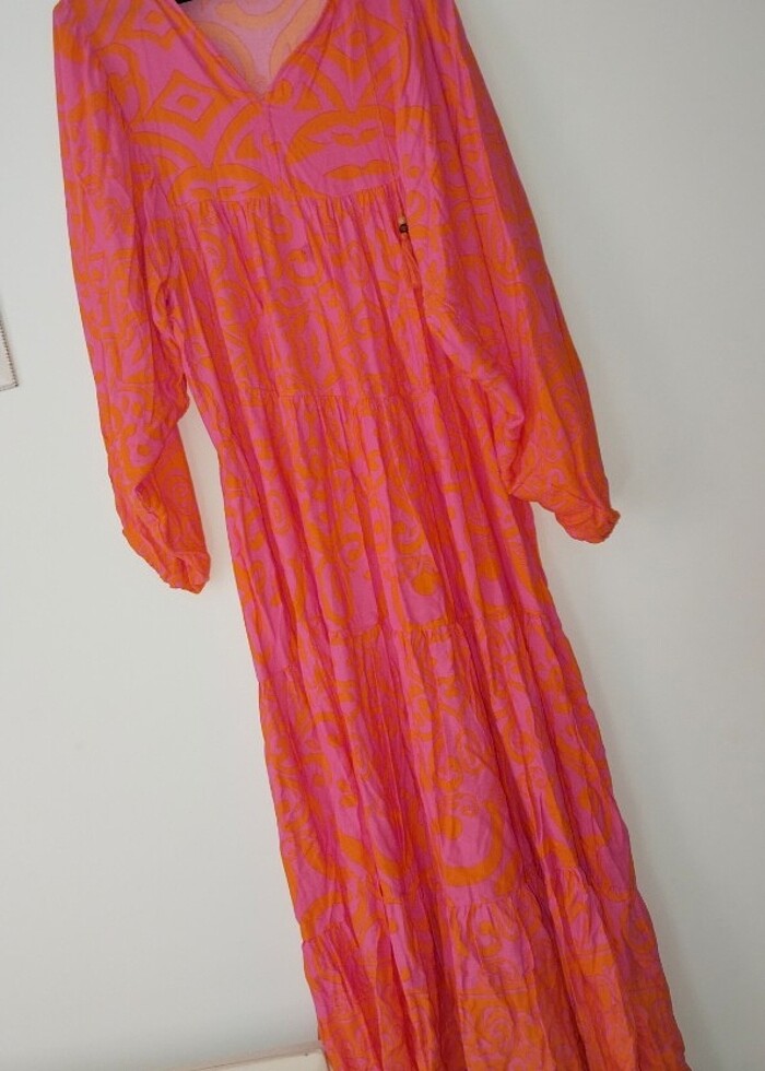 Yazlık uzun elbise - Görsel 4