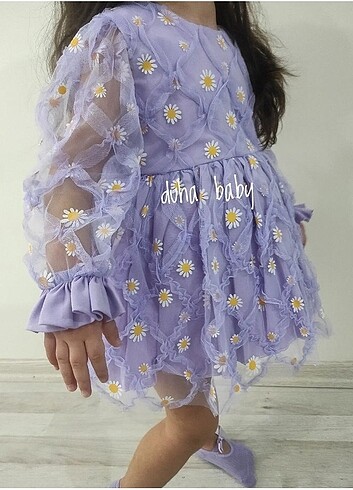 Papatya desen elbise