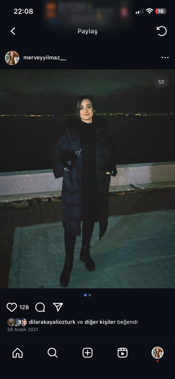 Siyah Kadın Uzun Sıcak Kış Montu - Görsel 3