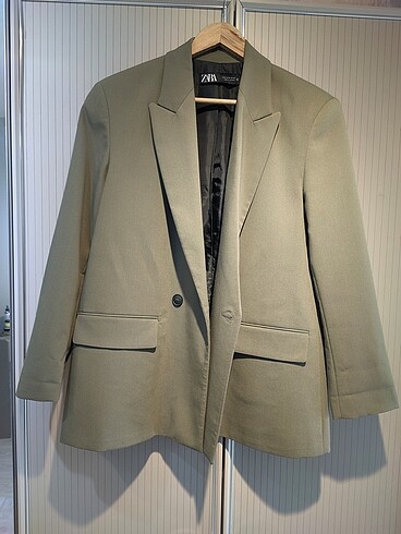 Zara Zara haki oversize blazer ceket