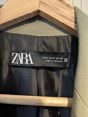 m Beden Zara haki oversize blazer ceket