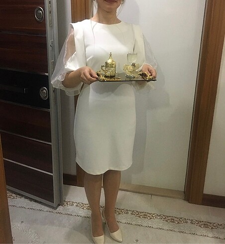 Beyaz elbise - Görsel 3