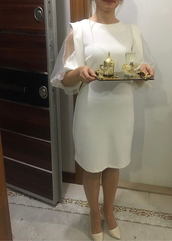 Beyaz elbise - Görsel 3