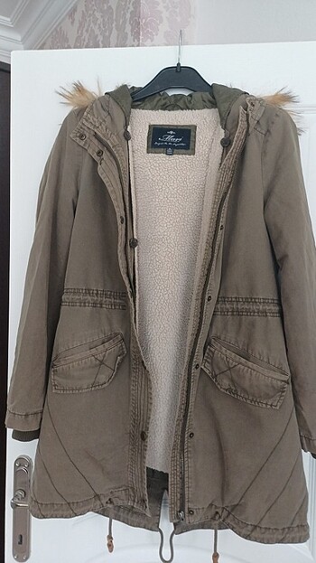 Mavi jeans parka - Görsel 3