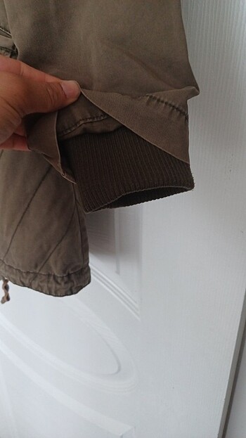 Mavi jeans parka - Görsel 4