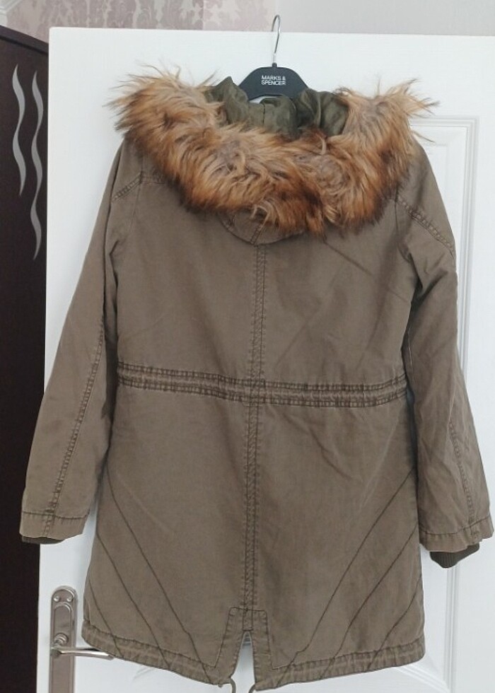 Mavi jeans parka - Görsel 2