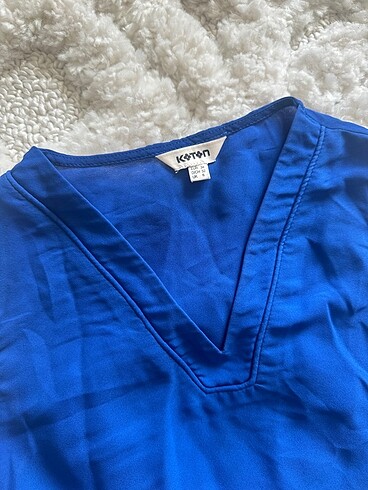 xs Beden Saks mavisi bluz