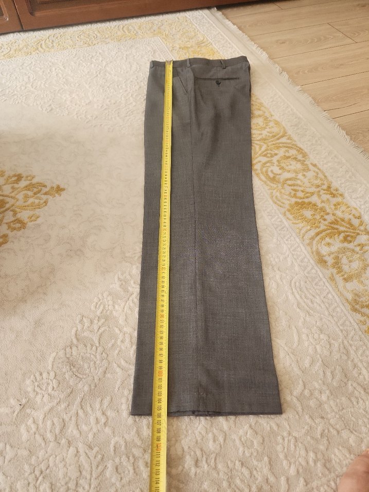 Diger Gri Normal Boy Kemerli Erkek Pantolon - Görsel 5