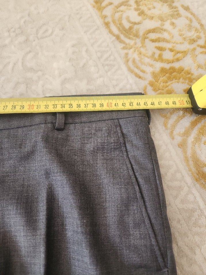 Diger Gri Normal Boy Kemerli Erkek Pantolon - Görsel 2