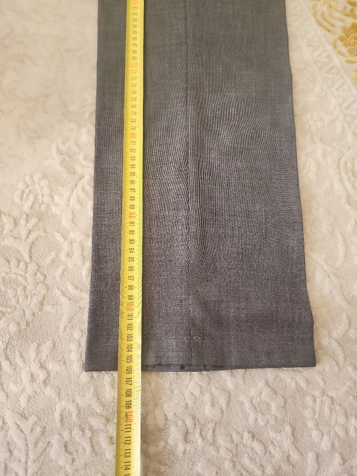 Diger Gri Normal Boy Kemerli Erkek Pantolon - Görsel 4