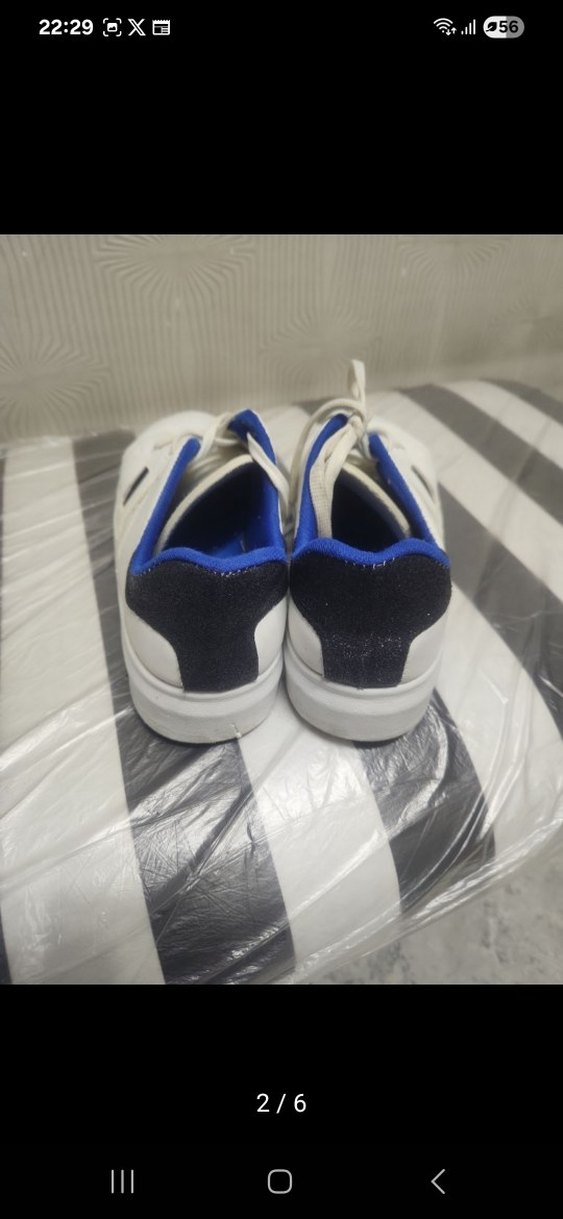 Beyaz Bağcıklı Kadın Spor Ayakkabı - Görsel 2