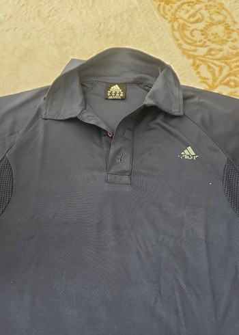 Adidas Erkek Gri Kısa Kollu Polo Tişört - Görsel 3