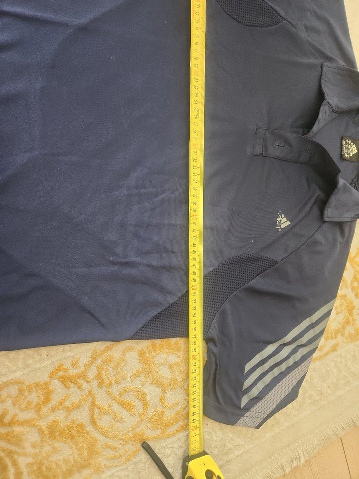 Adidas Erkek Gri Kısa Kollu Polo Tişört - Görsel 4