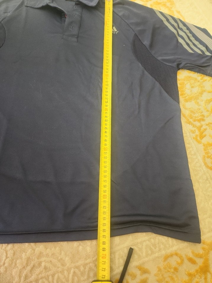 Adidas Erkek Gri Kısa Kollu Polo Tişört - Görsel 5