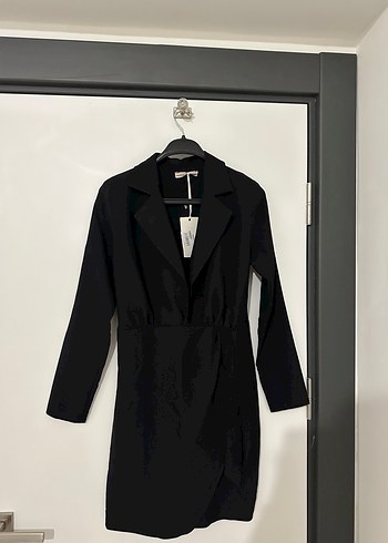 Sıfır Etiketli Siyah Blazer Model Mini Elbise - Görsel 3