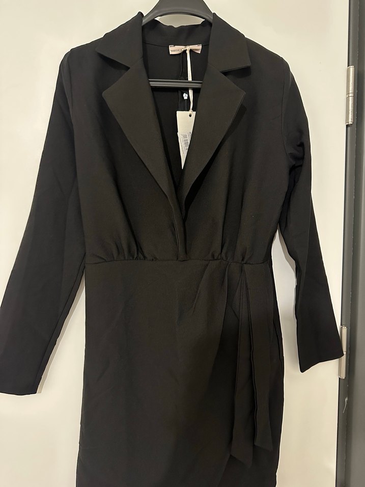 Sıfır Etiketli Siyah Blazer Model Mini Elbise - Görsel 5