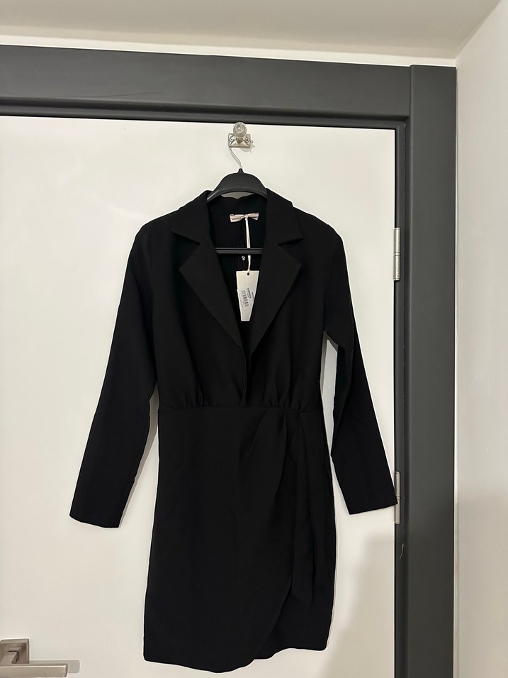 Sıfır Etiketli Siyah Blazer Model Mini Elbise - Görsel 3