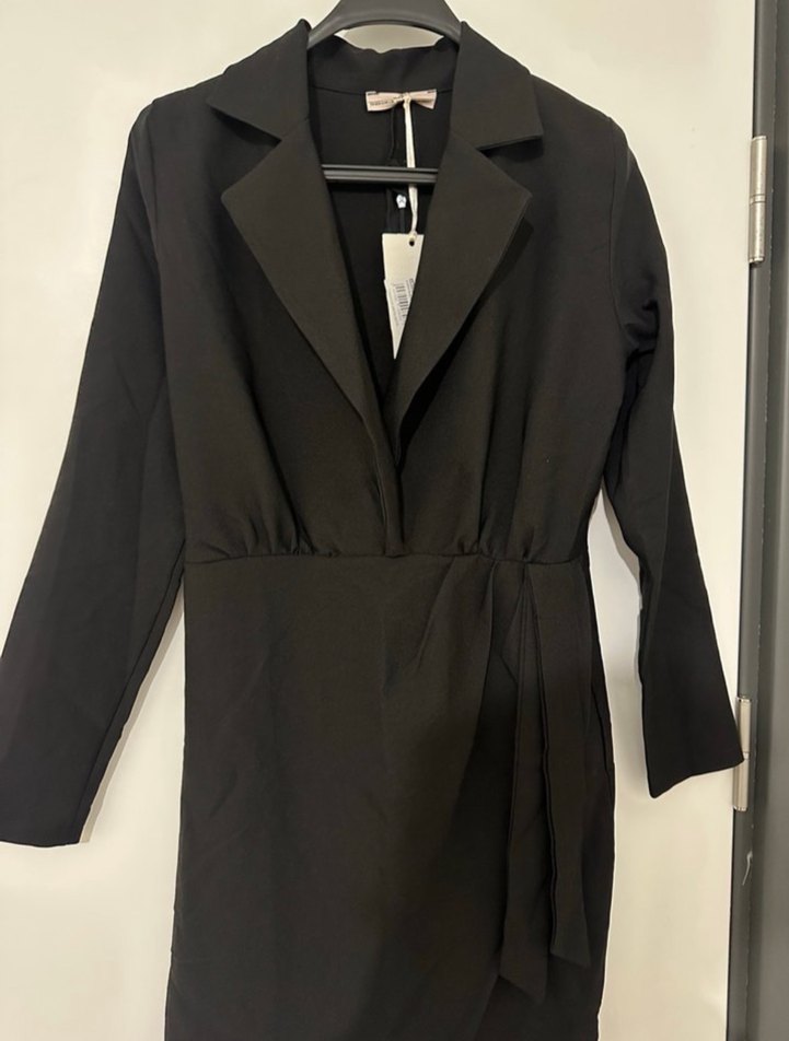 Sıfır Etiketli Siyah Blazer Model Elbise - Görsel 5